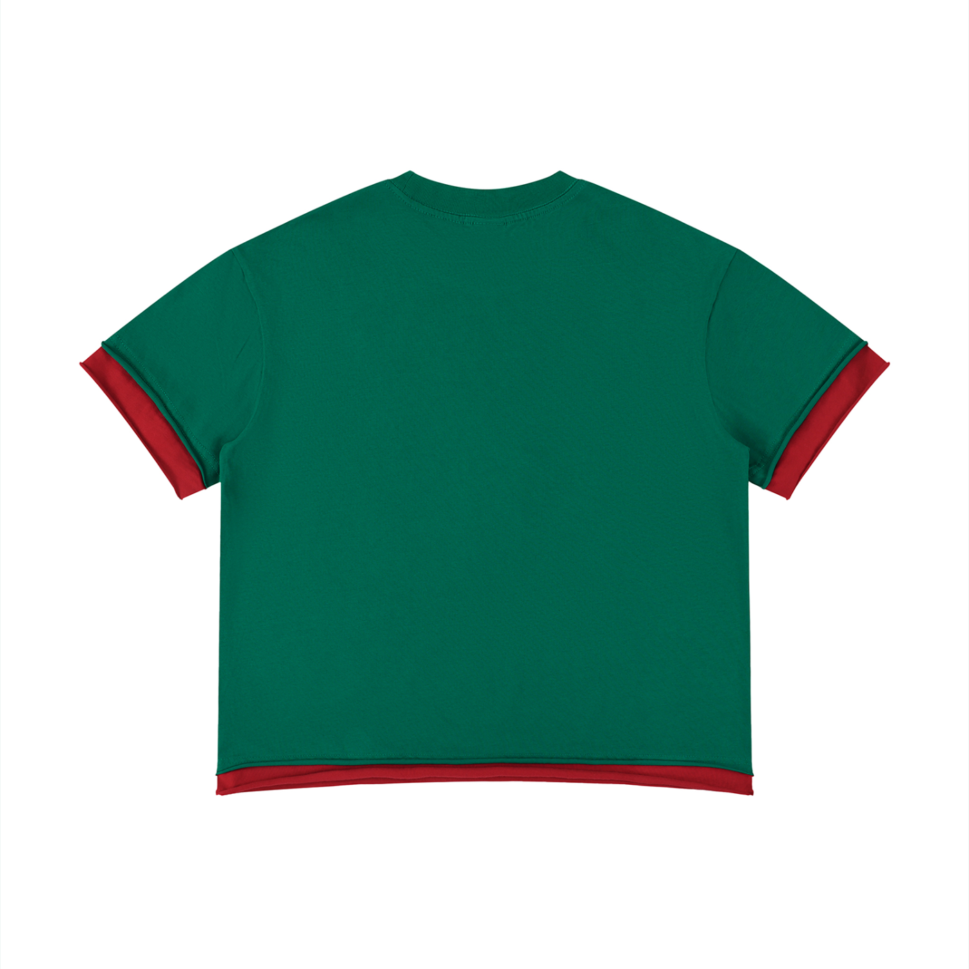 Boxy Color Block T-Shirt | カラーブロック 短丈Tシャツ