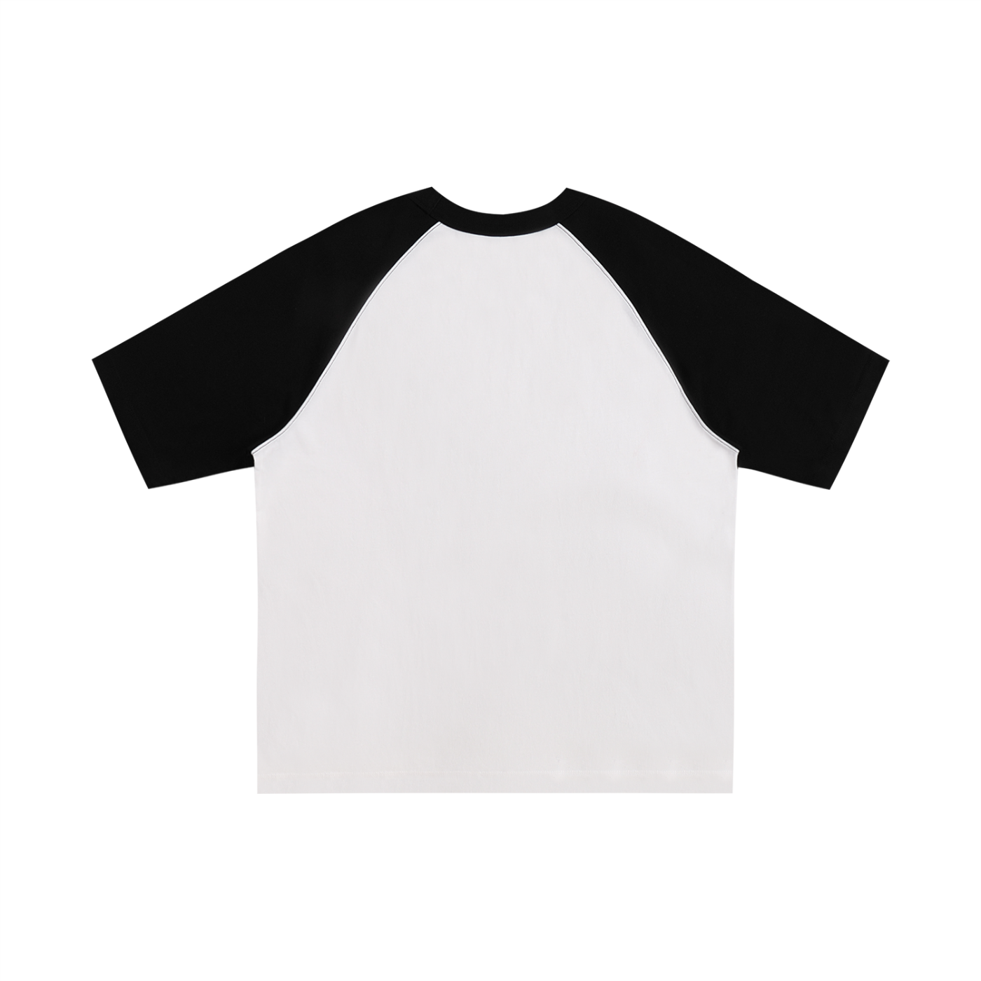 Contrast Edge Ribbed Crewneck Raglan T-Shirt | 配色リブ ラグランTシャツ