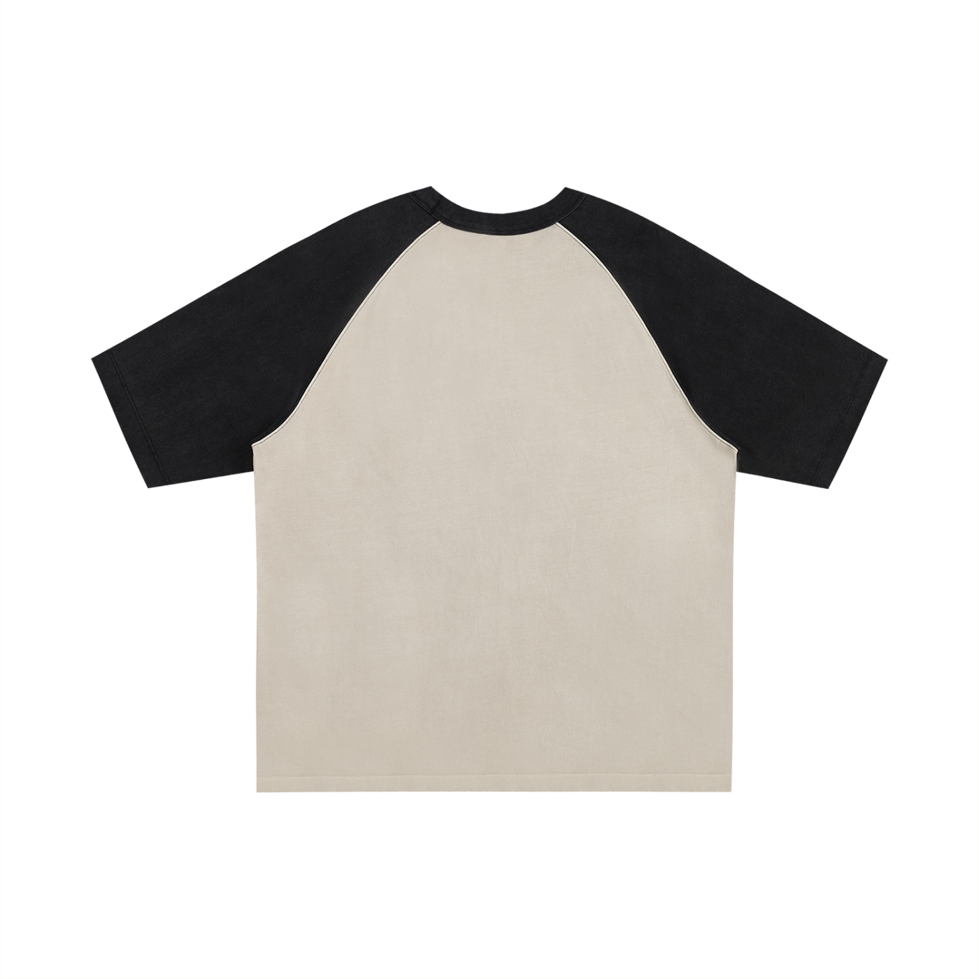 Contrast Edge Ribbed Crewneck Raglan T-Shirt | 配色リブ ラグランTシャツ