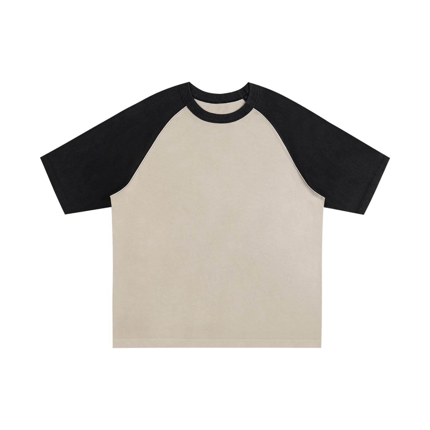 Contrast Edge Ribbed Crewneck Raglan T-Shirt | 配色リブ ラグランTシャツ