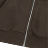 Cropped Zip Hoodie | 短丈 ジップ フーディ - BROWN