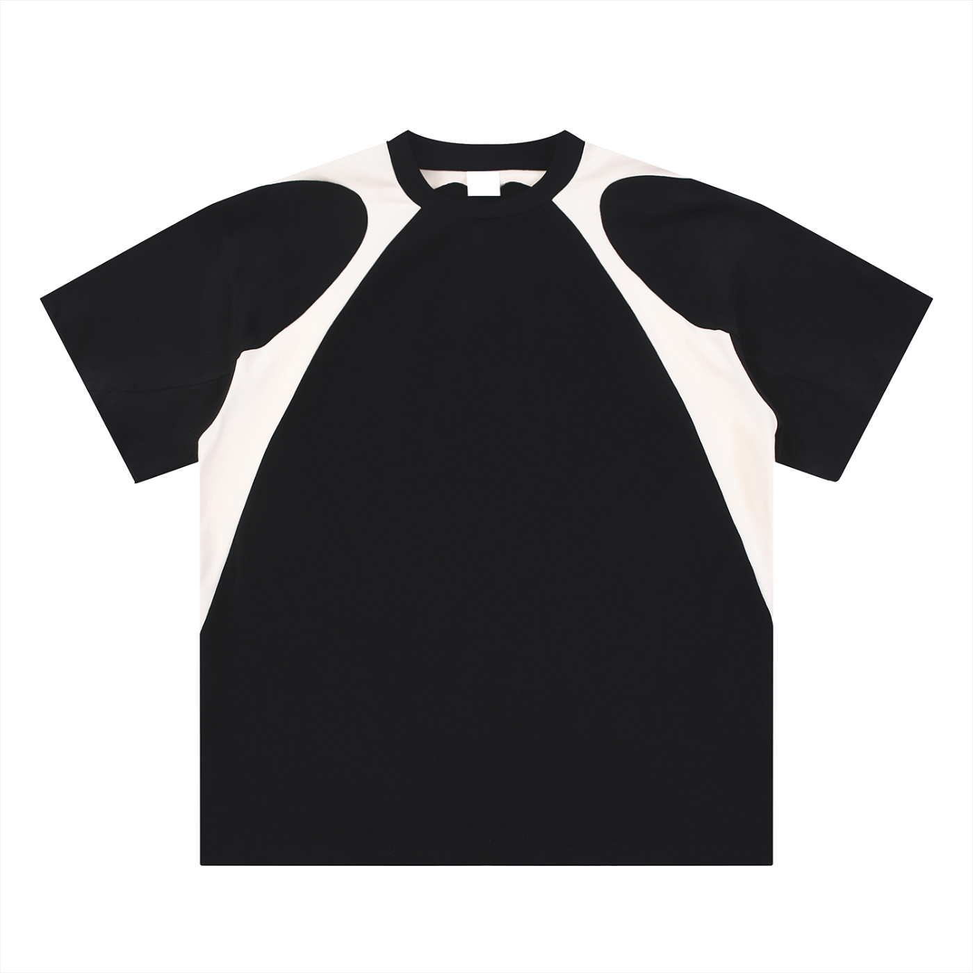 Contrast Panel Cotton T-Shirt | コントラストパネル Tシャツ