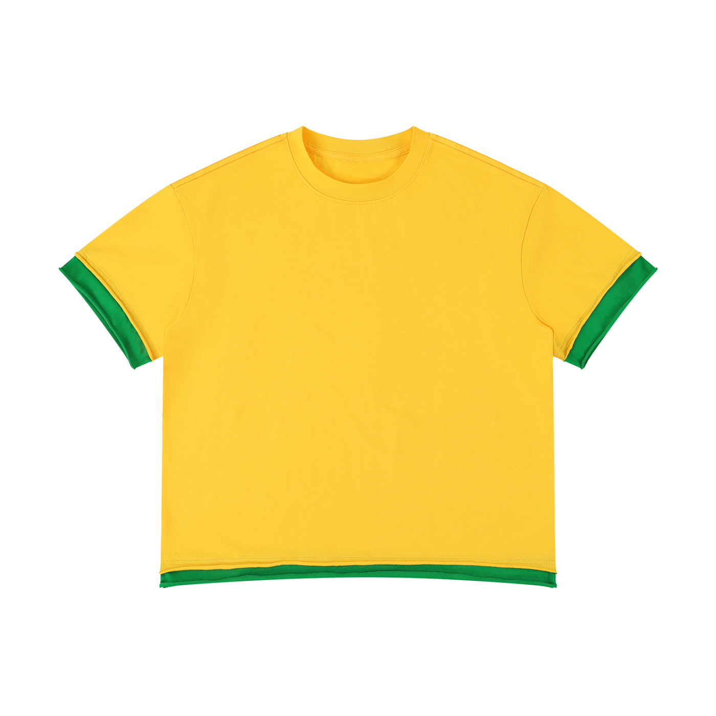 Boxy Color Block T-Shirt | カラーブロック 短丈Tシャツ
