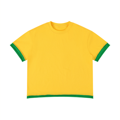 Boxy Color Block T-Shirt | カラーブロック 短丈Tシャツ