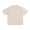Streetwear Contrast-Stitched Cotton T-Shirt | ストリート 配色ステッチTシャツ
