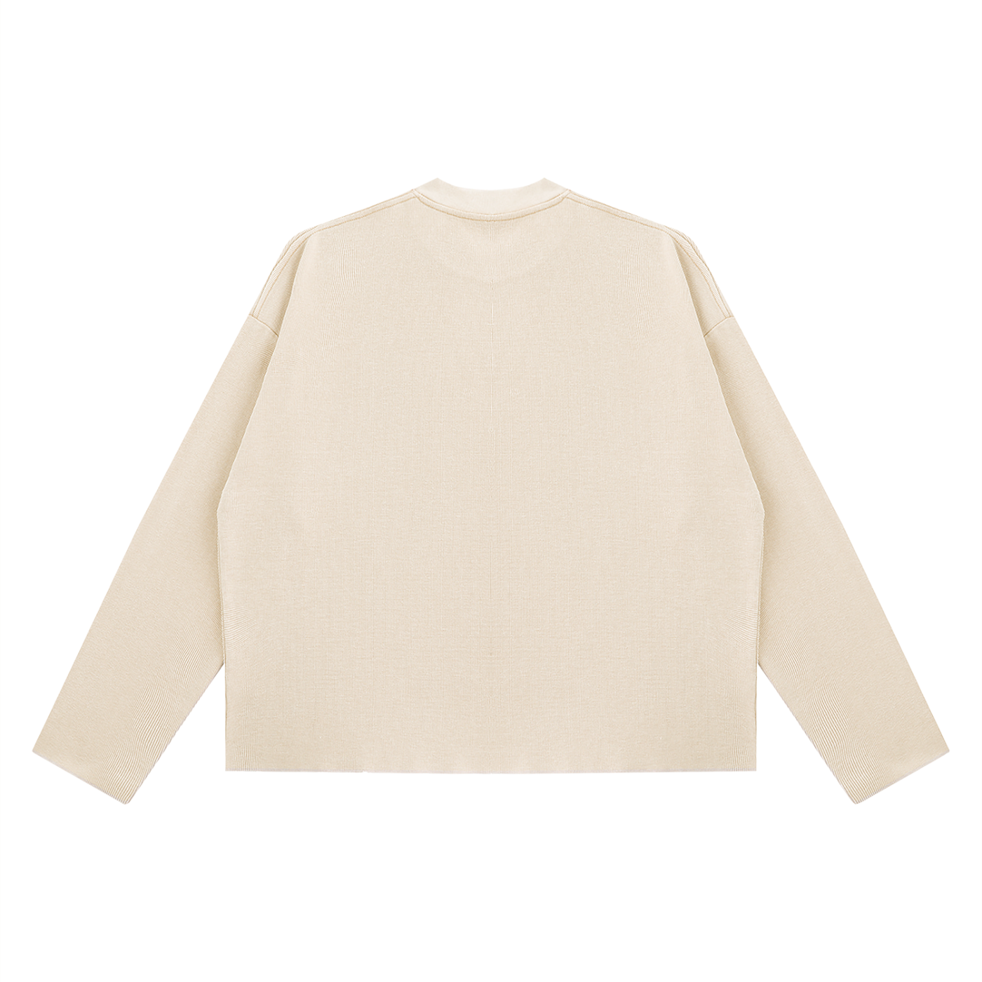 Vintage Wash Boxy Waffle Raw Edge T-Shirt | ヴィンテージウォッシュ ワッフル L/S Tシャツ