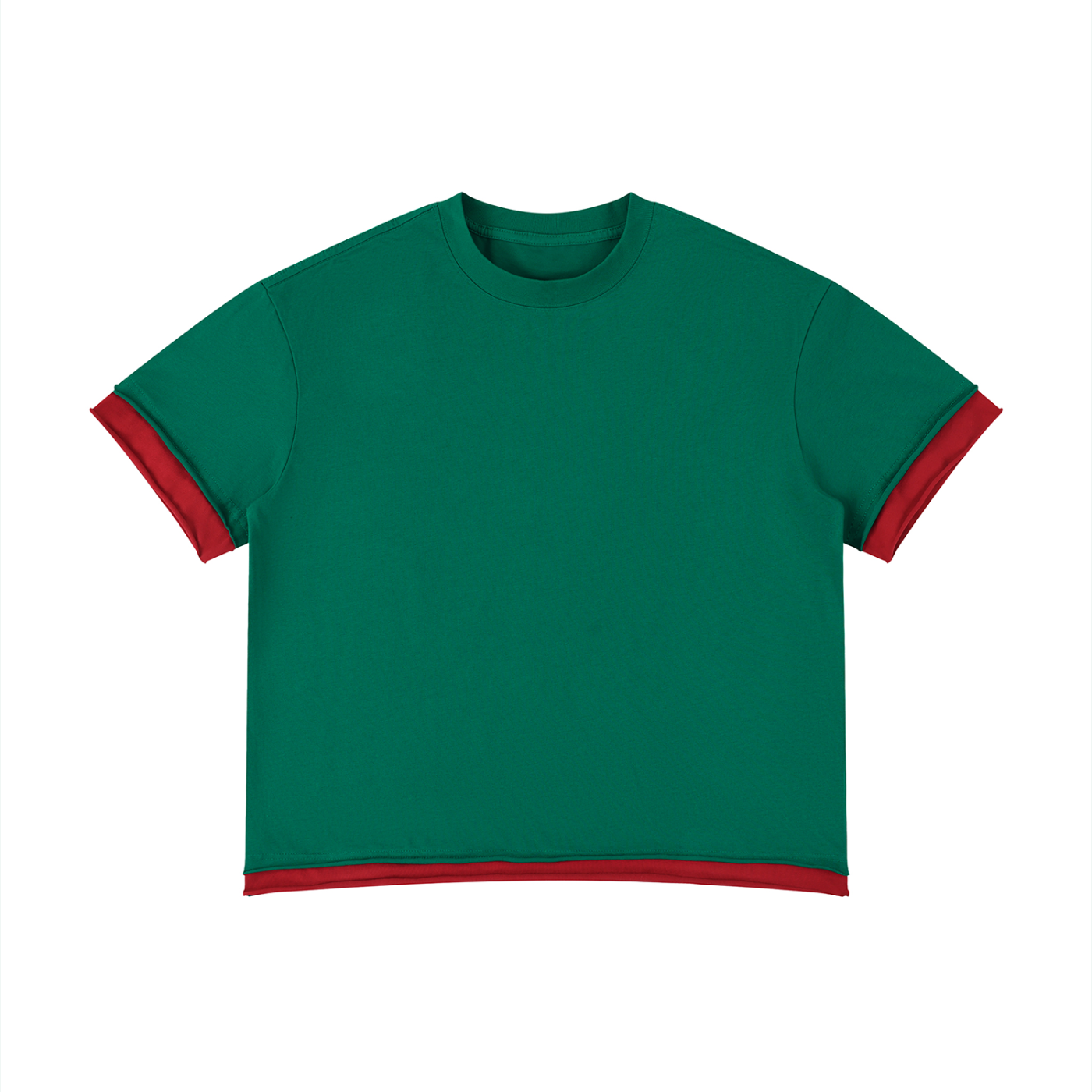 Boxy Color Block T-Shirt | カラーブロック 短丈Tシャツ