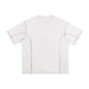 Streetwear Contrast-Stitched Cotton T-Shirt | ストリート 配色ステッチTシャツ