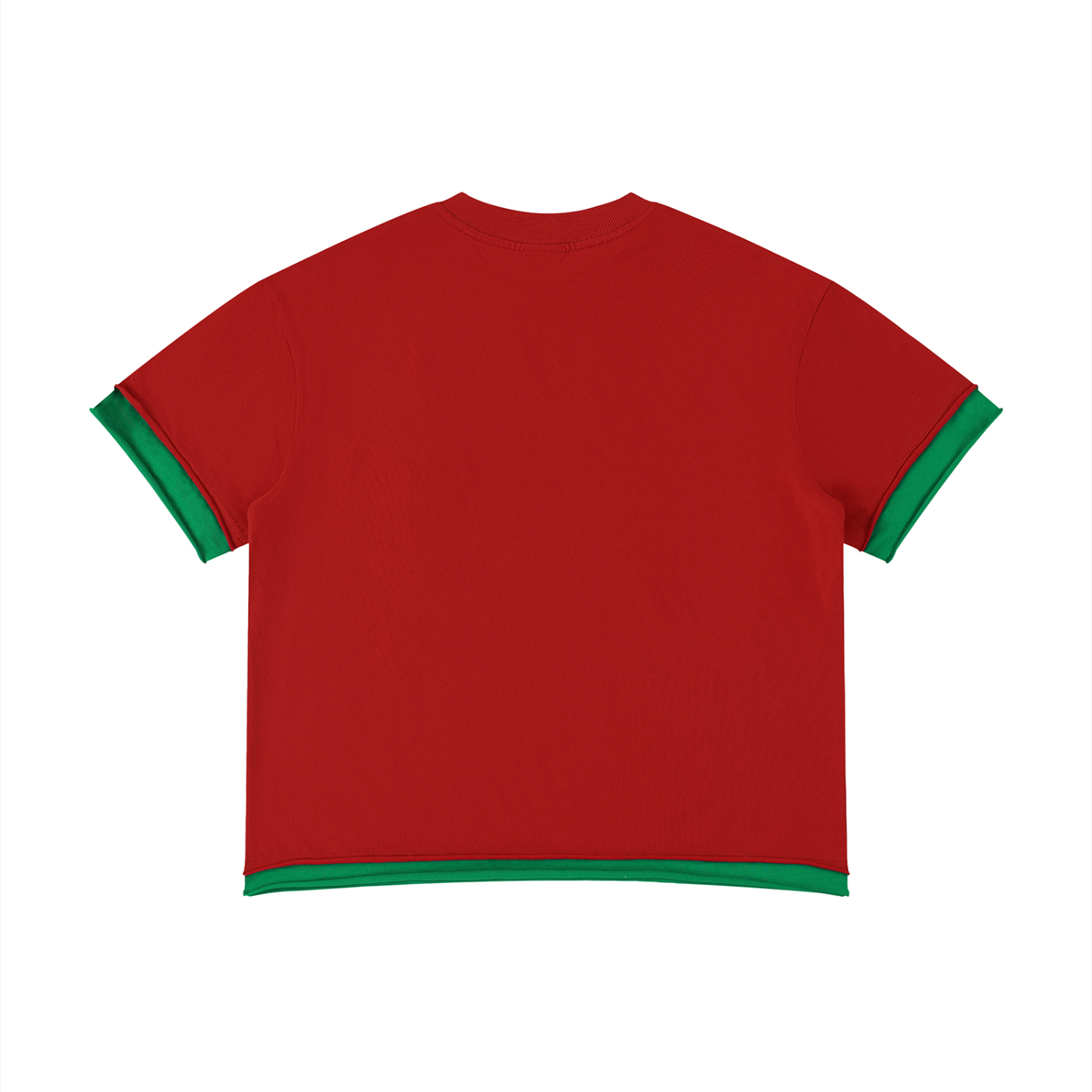 Boxy Color Block T-Shirt | カラーブロック 短丈Tシャツ