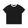 Contrast Rib Crewneck T-Shirt | 配色リブ切替クルーネック短丈Tシャツ