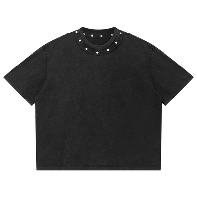 Washed Boxy Studded T-Shirt | ウォッシュド スタッズTシャツ