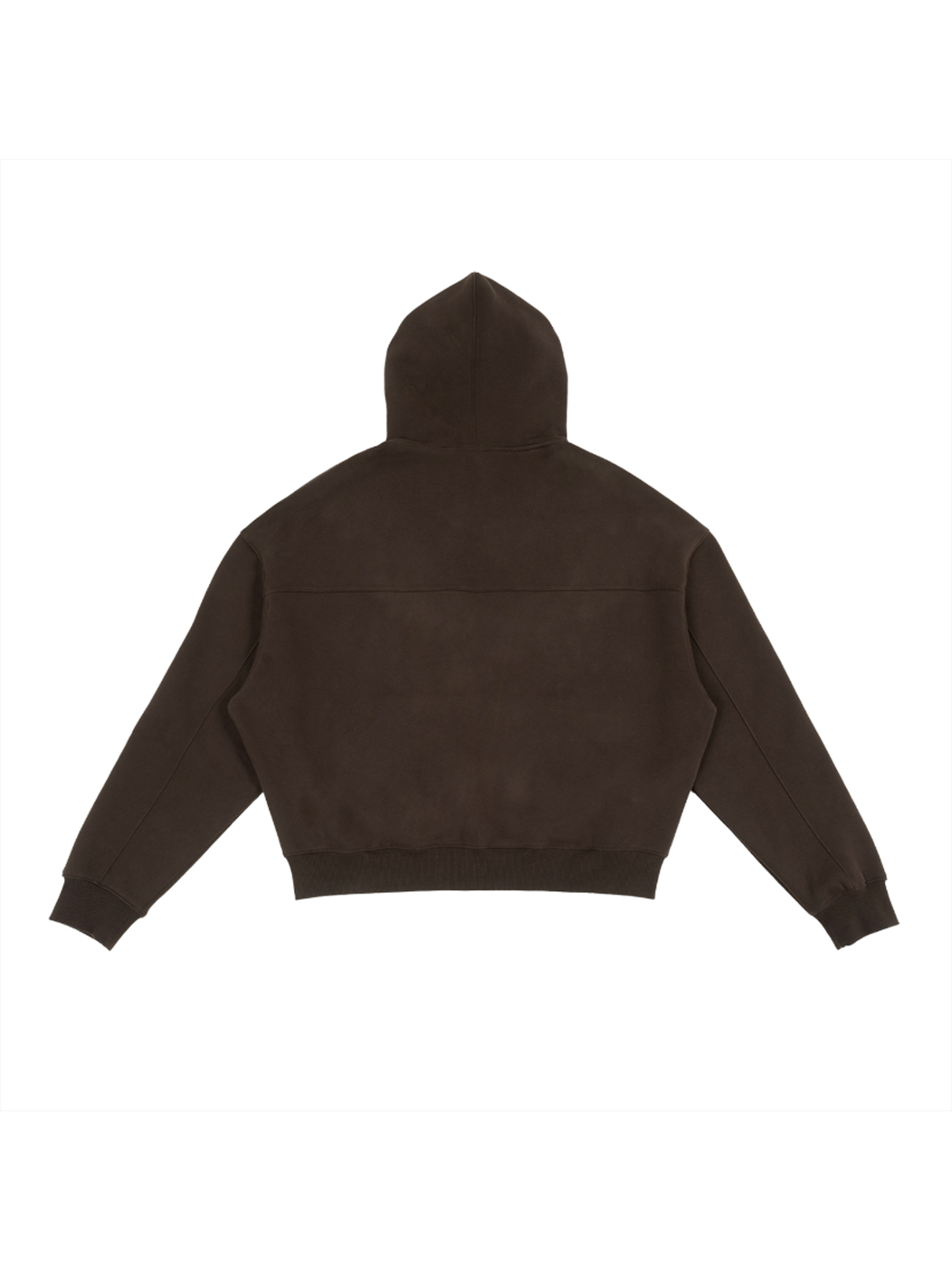 Cropped Zip Hoodie | 短丈 ジップ フーディ - BROWN