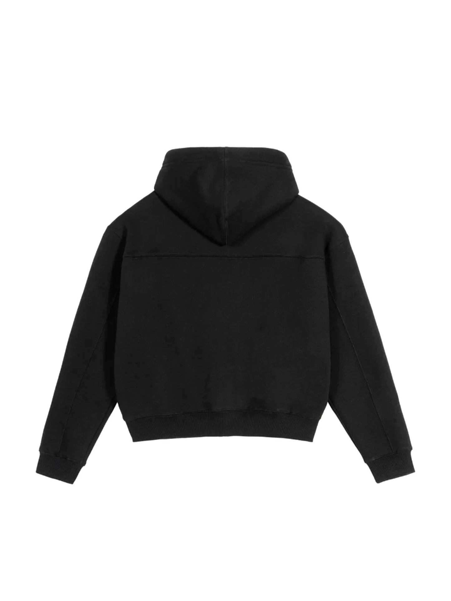 Cropped Zip Hoodie | 短丈 ジップ フーディ - BLACK