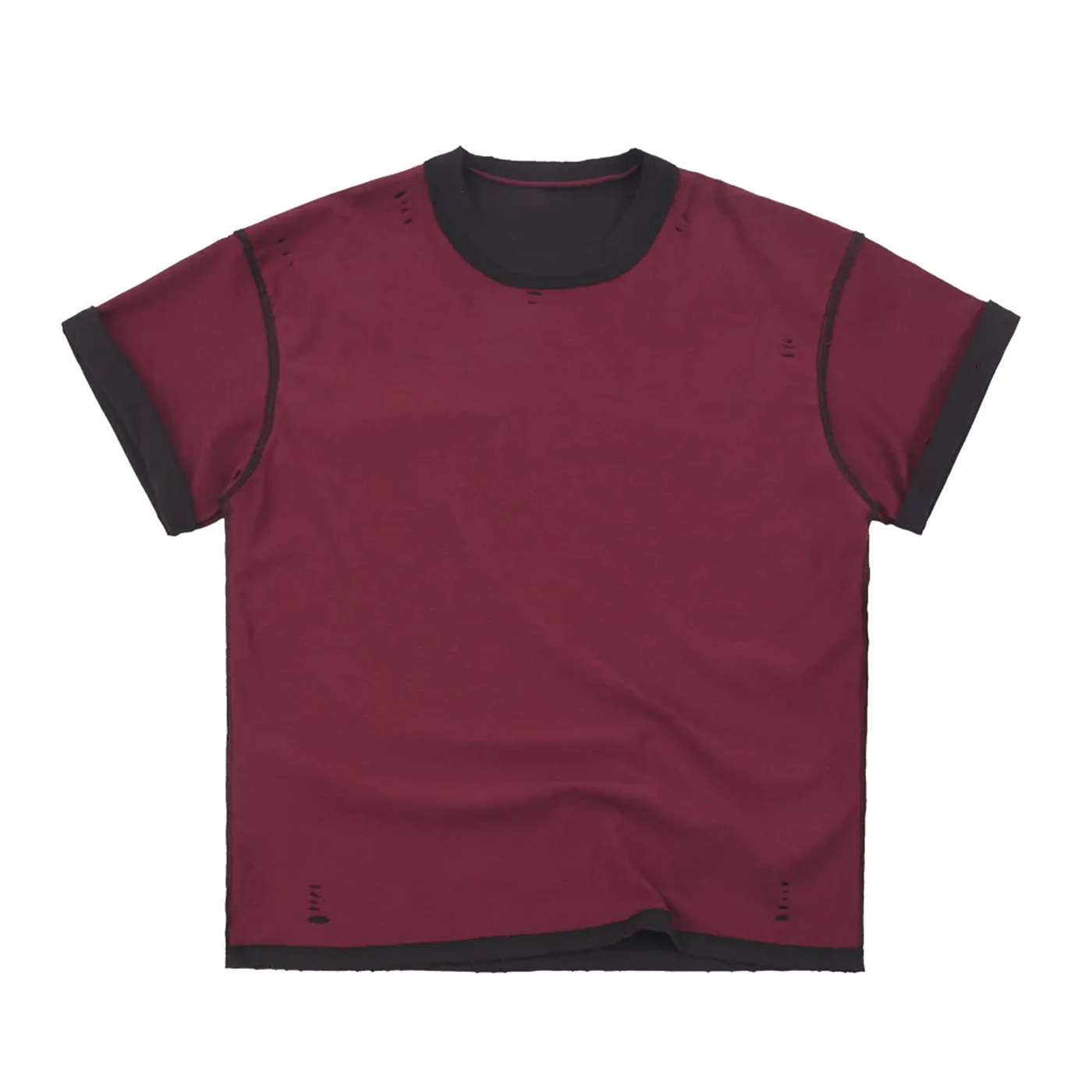 Hand-frayed Reversible T-shirt | フレイド リバーシブルTシャツ