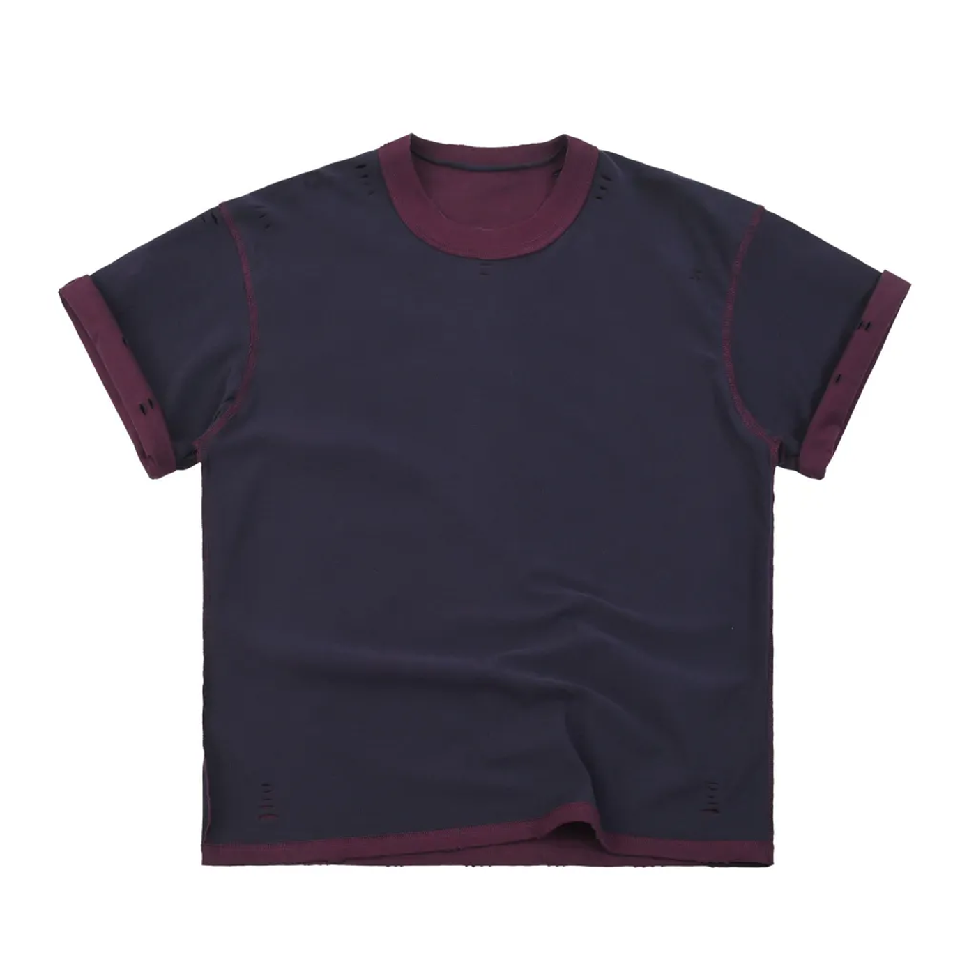 Hand-frayed Reversible T-shirt | フレイド リバーシブルTシャツ