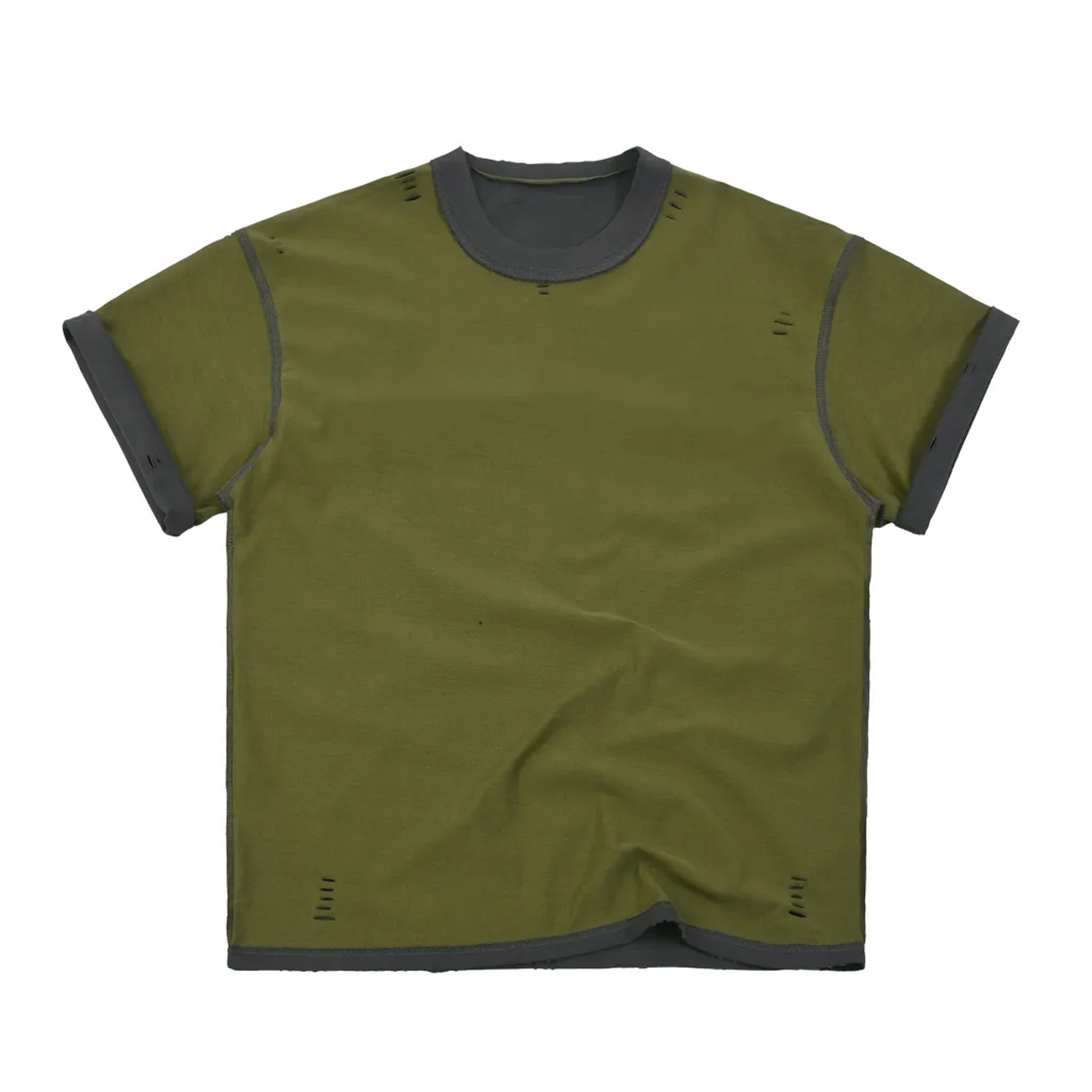 Hand-frayed Reversible T-shirt | フレイド リバーシブルTシャツ