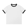 Contrast Rib Crewneck T-Shirt | 配色リブ切替クルーネック短丈Tシャツ