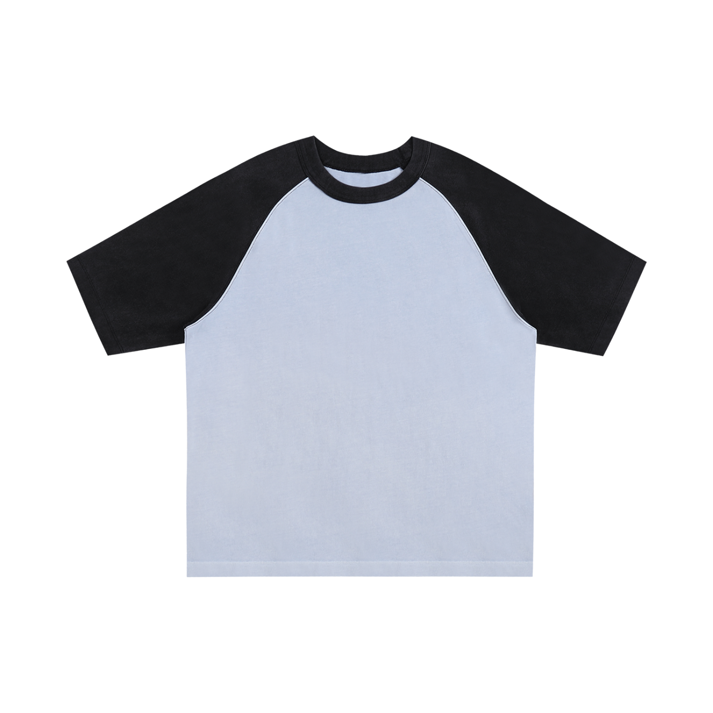 Contrast Edge Ribbed Crewneck Raglan T-Shirt | 配色リブ ラグランTシャツ