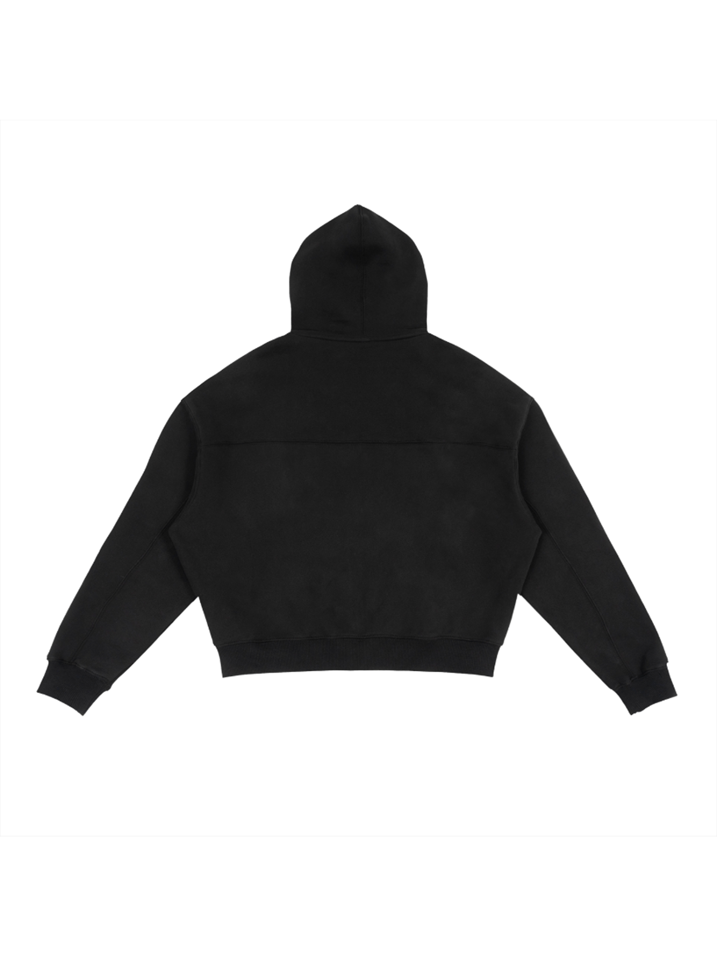 Cropped Zip Hoodie | 短丈 ジップ フーディ - BLACK