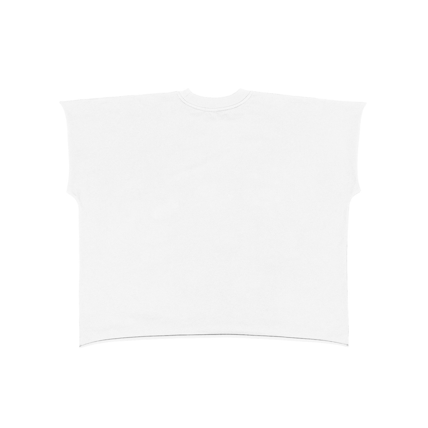 Raw Edge Boxy Non-Shrink T-Shirt | カットオフ 短丈Tシャツ