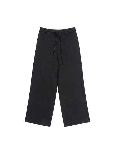 Wide Straight Sweatpants | ワイドストレート スウェット - BLACK
