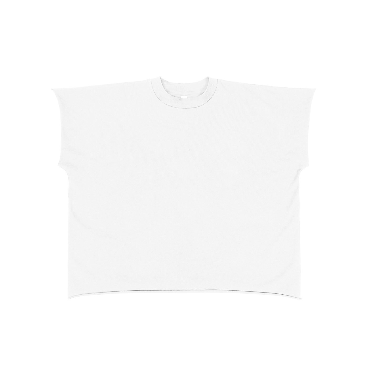 Raw Edge Boxy Non-Shrink T-Shirt | カットオフ 短丈Tシャツ