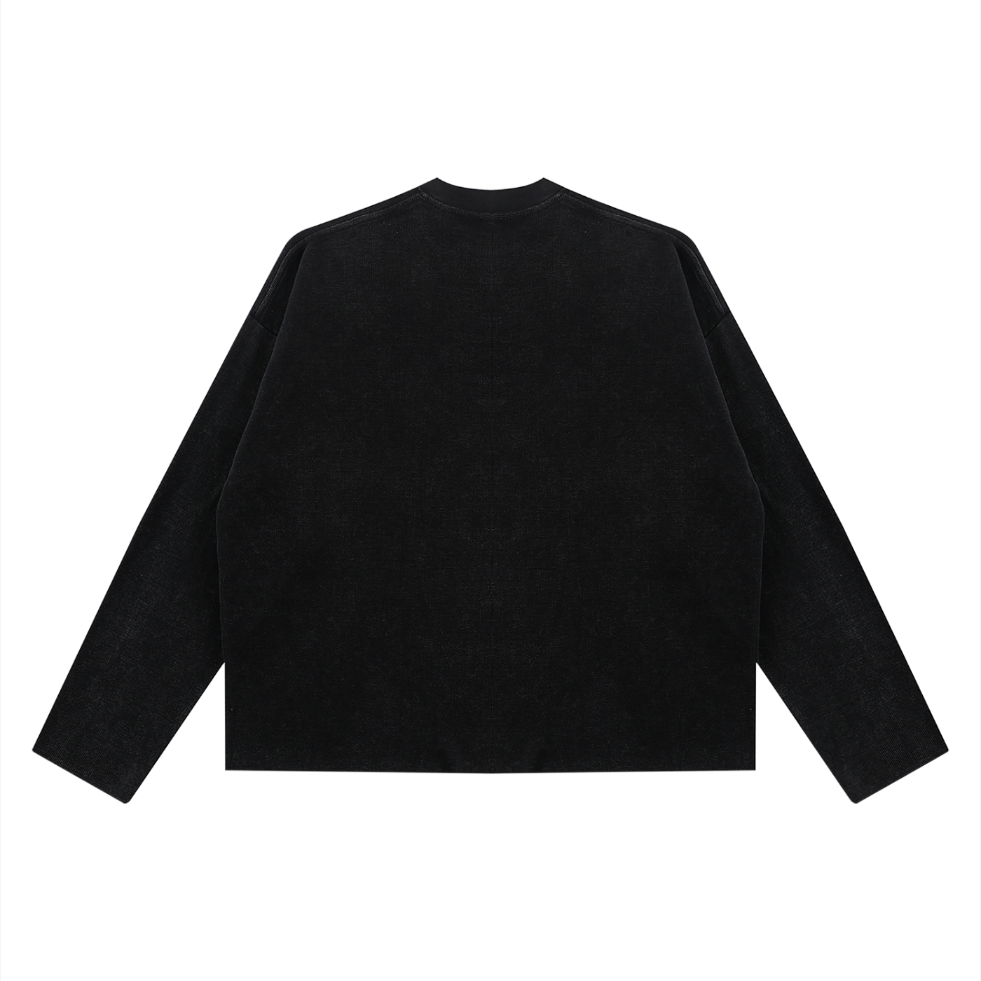 Vintage Wash Boxy Waffle Raw Edge T-Shirt | ヴィンテージウォッシュ ワッフル L/S Tシャツ