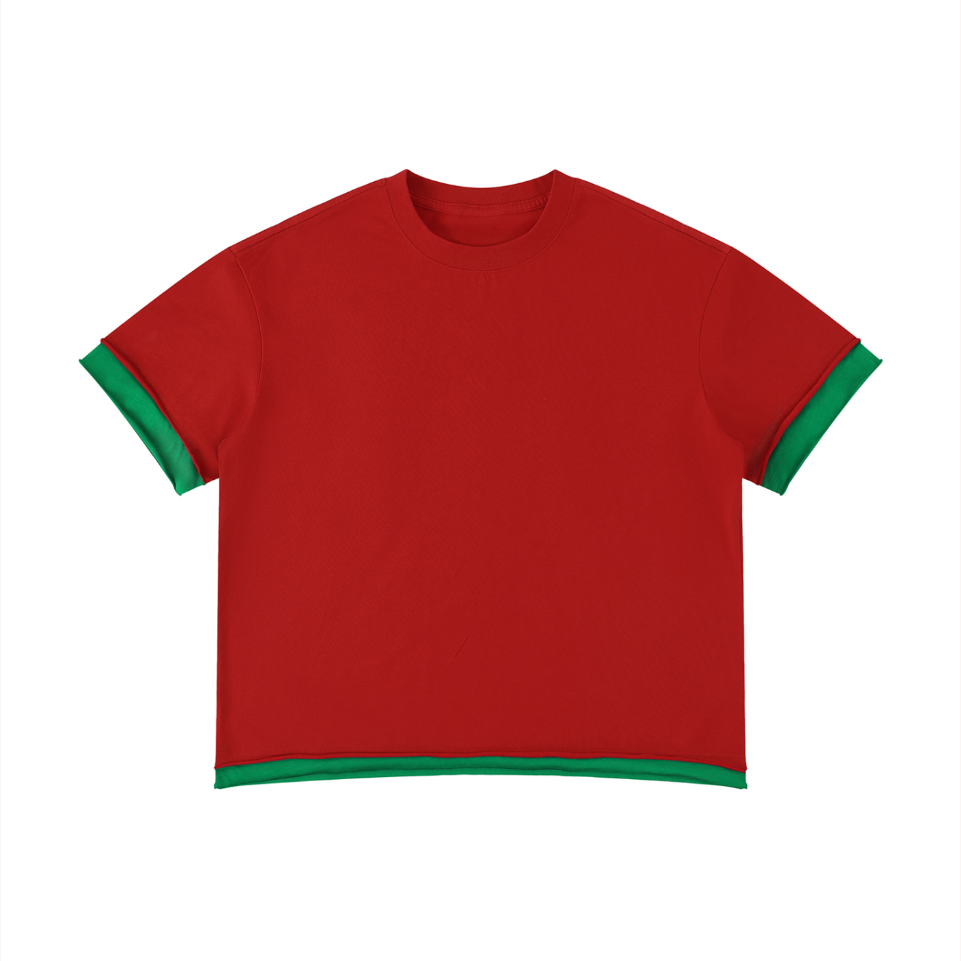 Boxy Color Block T-Shirt | カラーブロック 短丈Tシャツ