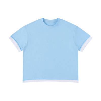 Boxy Color Block T-Shirt | カラーブロック 短丈Tシャツ