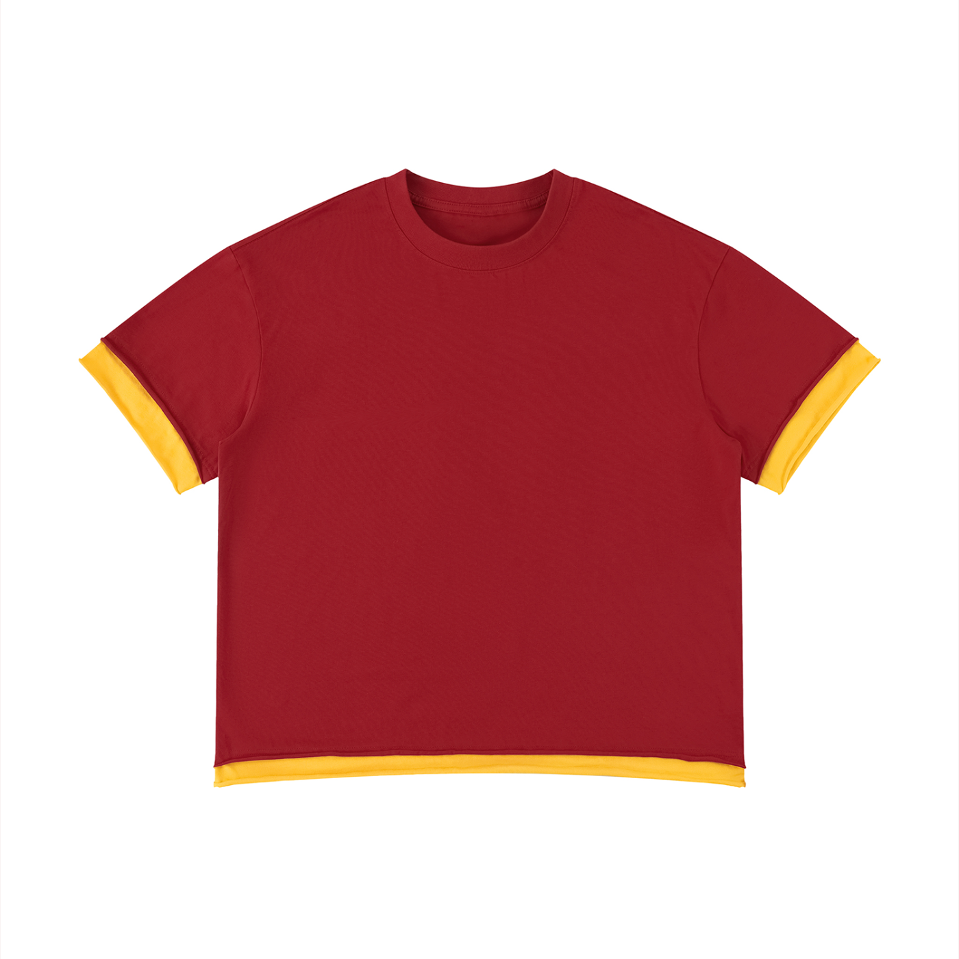 Boxy Color Block T-Shirt | カラーブロック 短丈Tシャツ