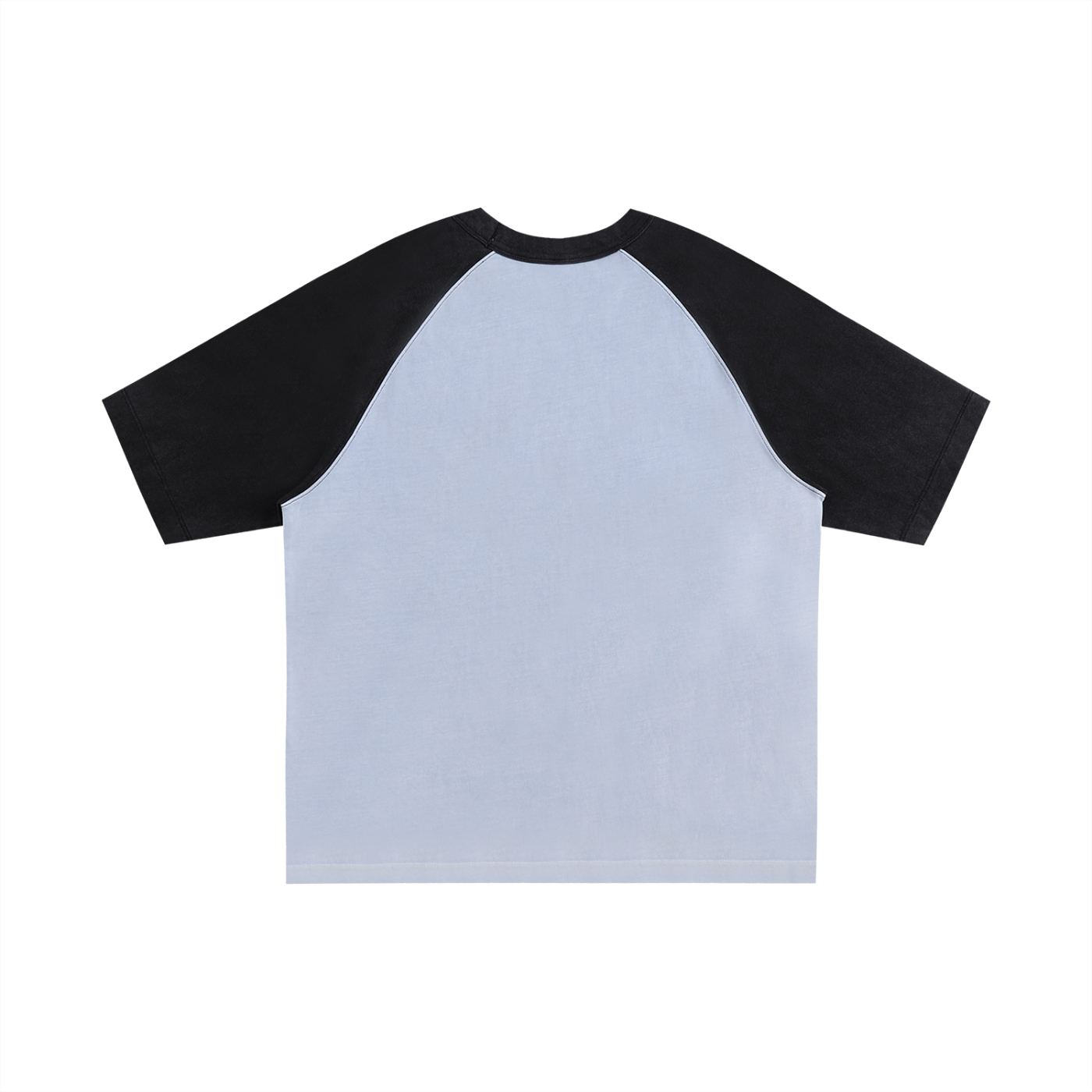 Contrast Edge Ribbed Crewneck Raglan T-Shirt | 配色リブ ラグランTシャツ