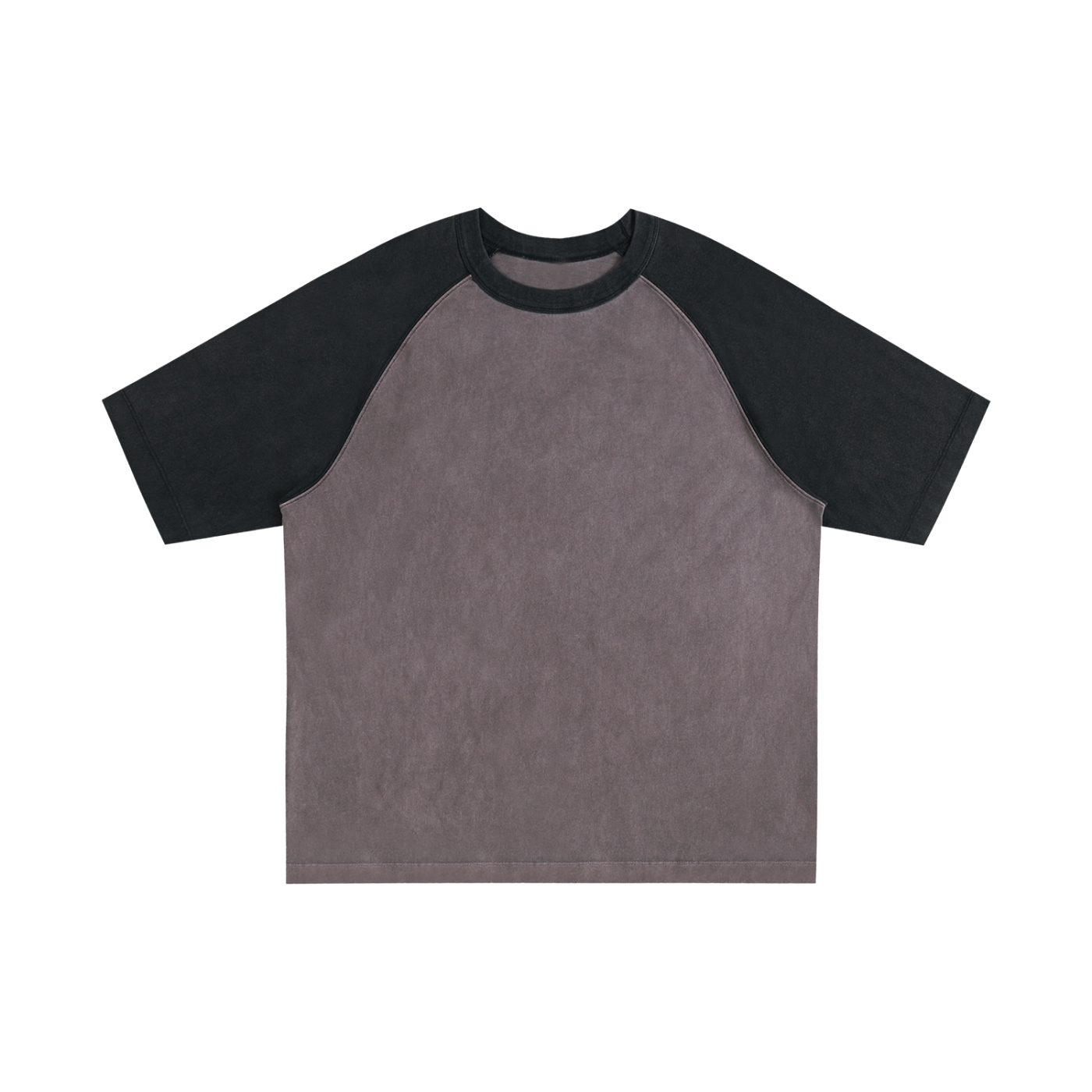 Contrast Edge Ribbed Crewneck Raglan T-Shirt | 配色リブ ラグランTシャツ