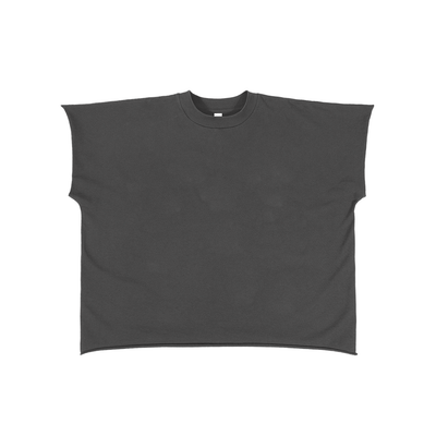 Raw Edge Boxy Non-Shrink T-Shirt | カットオフ 短丈Tシャツ