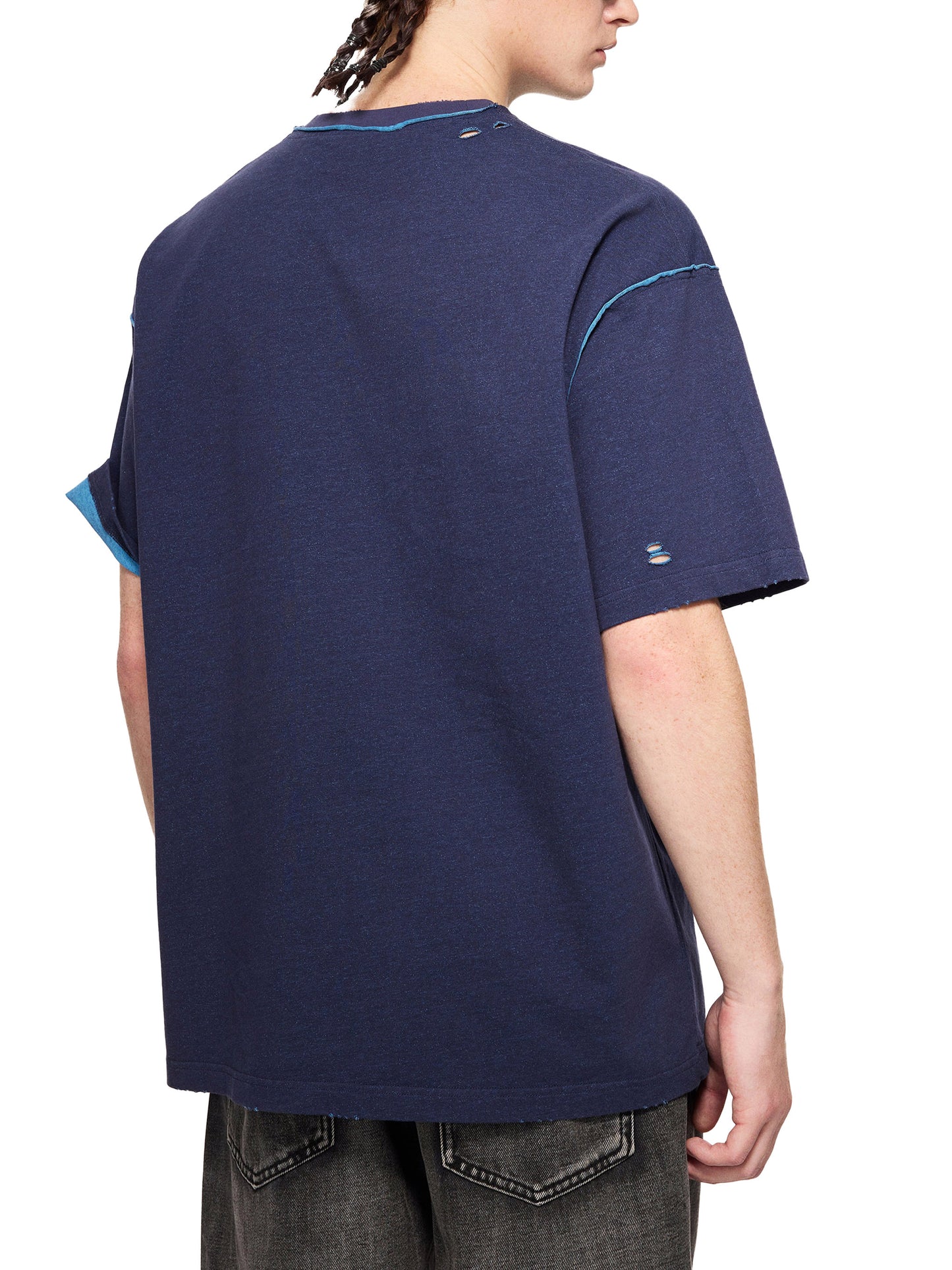 Hand-frayed Reversible T-shirt | フレイド リバーシブルTシャツ