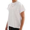 Raw Edge Boxy Non-Shrink T-Shirt | カットオフ 短丈Tシャツ