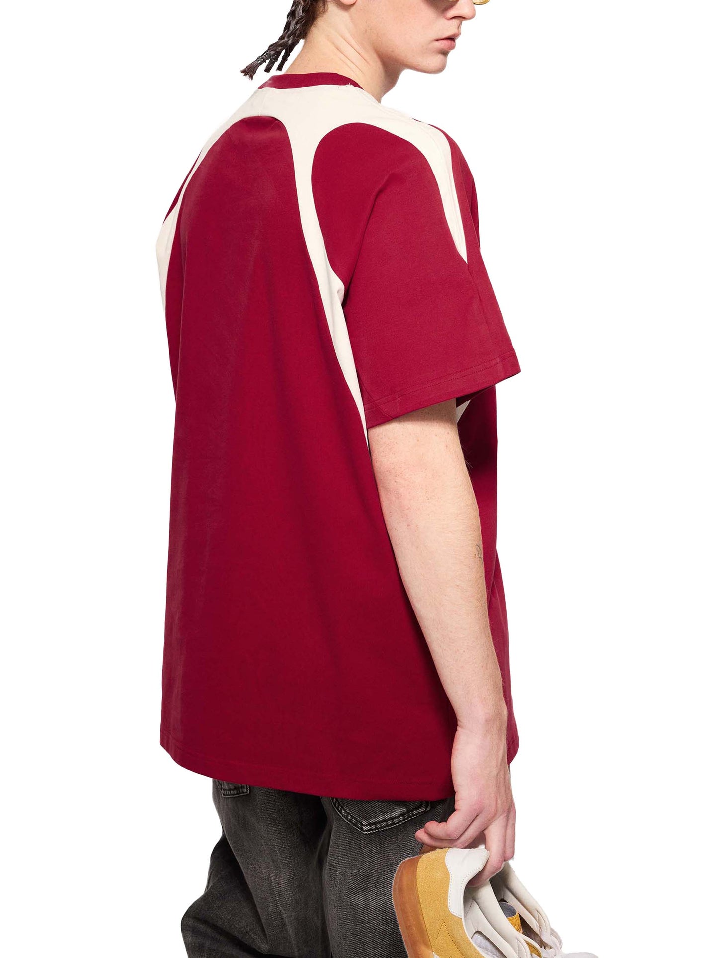 Contrast Panel Cotton T-Shirt | コントラストパネル Tシャツ