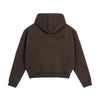 Cropped Zip Hoodie | 短丈 ジップ フーディ - BROWN