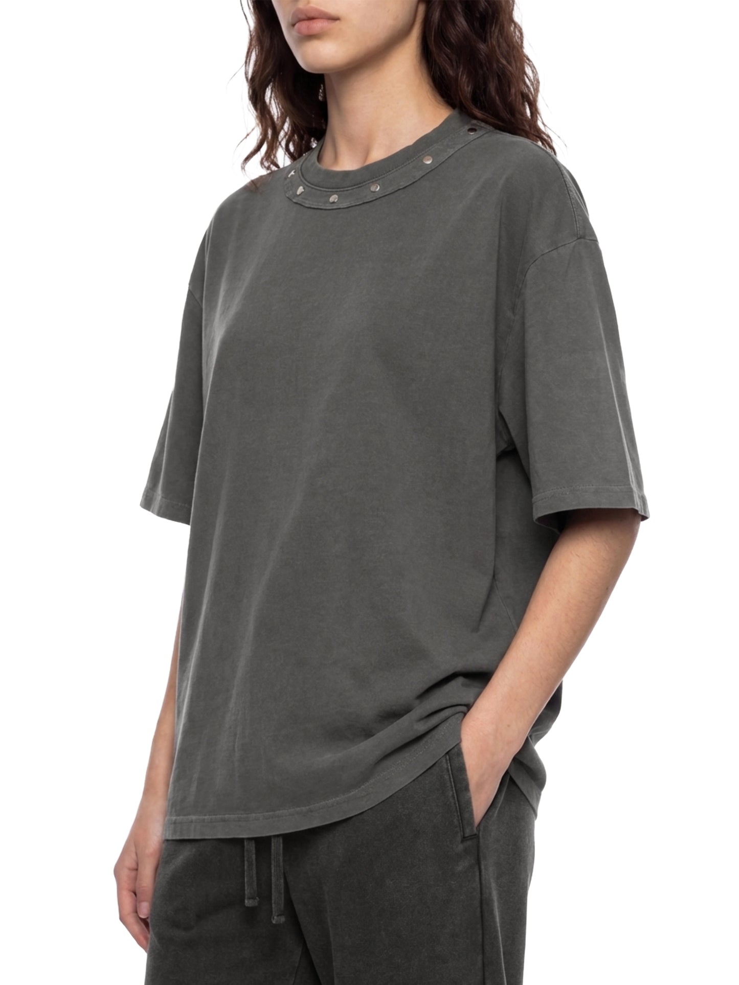 Washed Boxy Studded T-Shirt | ウォッシュド スタッズTシャツ