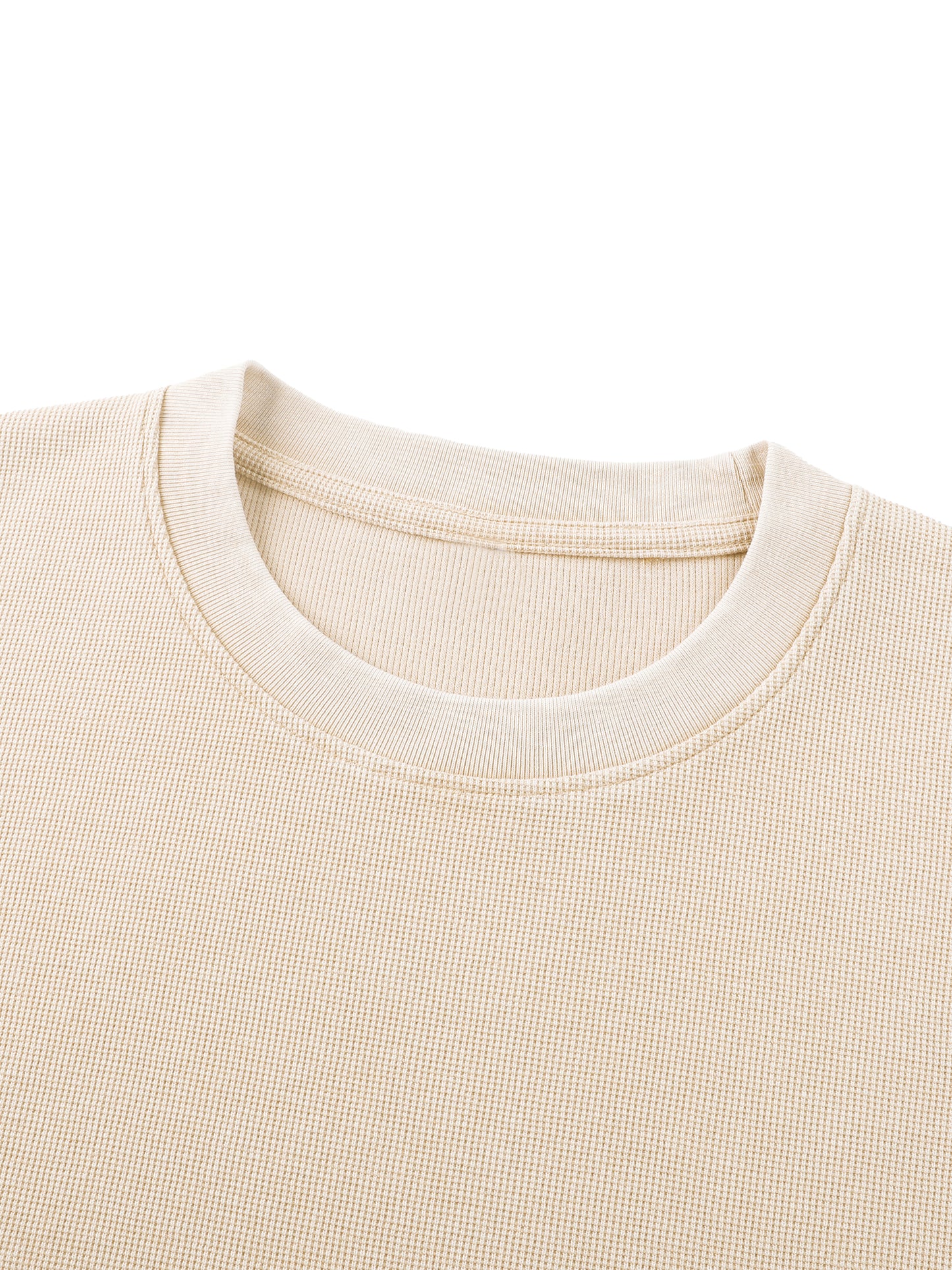 Vintage Wash Boxy Waffle Raw Edge T-Shirt | ヴィンテージウォッシュ ワッフル L/S Tシャツ