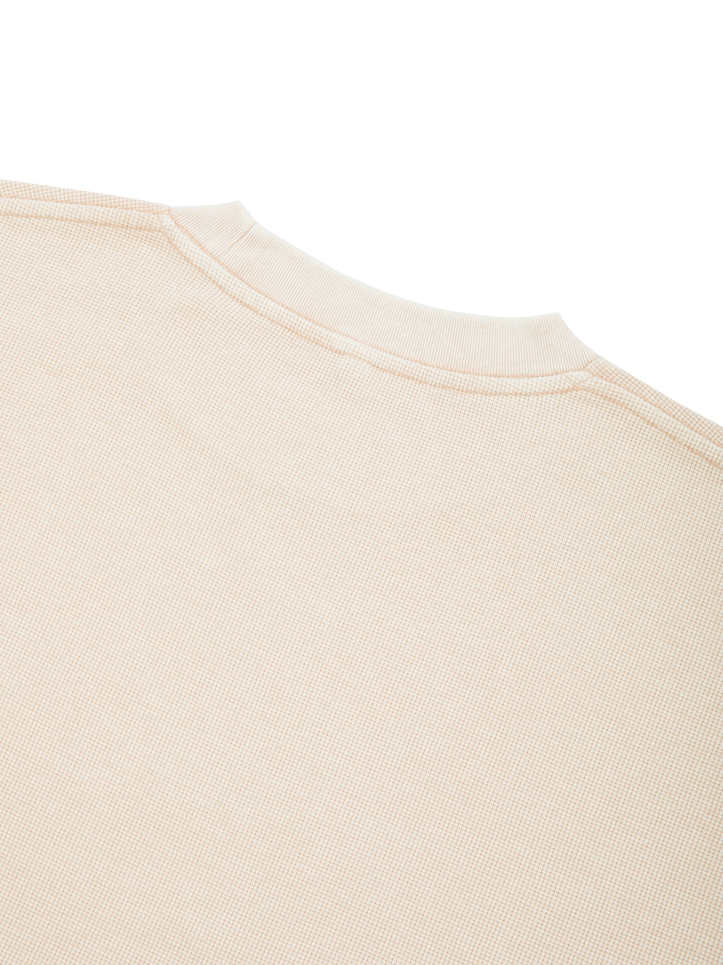 Vintage Wash Boxy Waffle Raw Edge T-Shirt | ヴィンテージウォッシュ ワッフル L/S Tシャツ