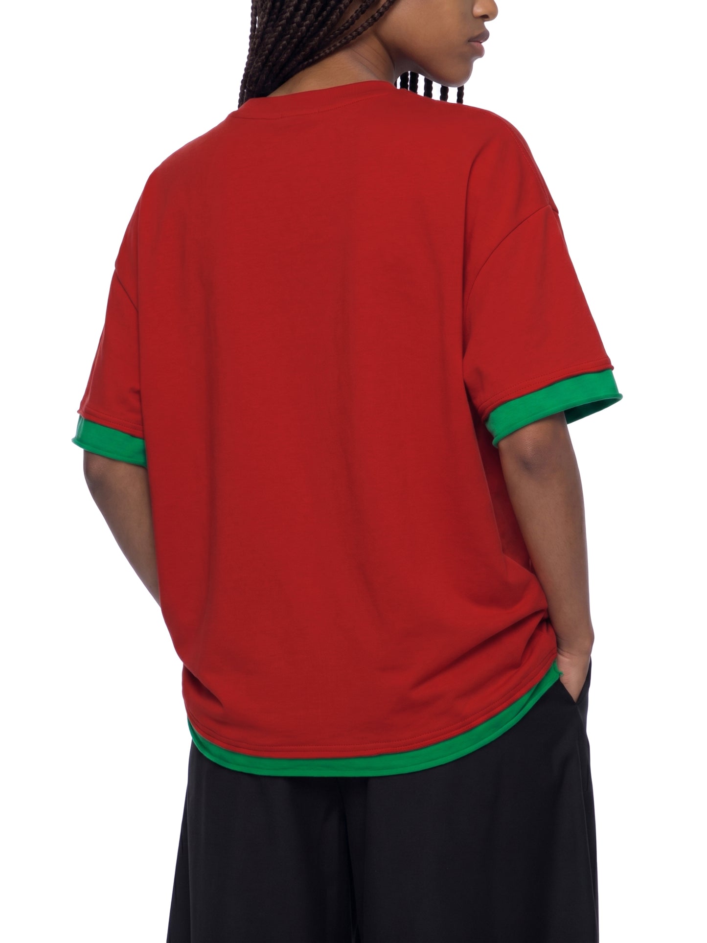 Boxy Color Block T-Shirt | カラーブロック 短丈Tシャツ