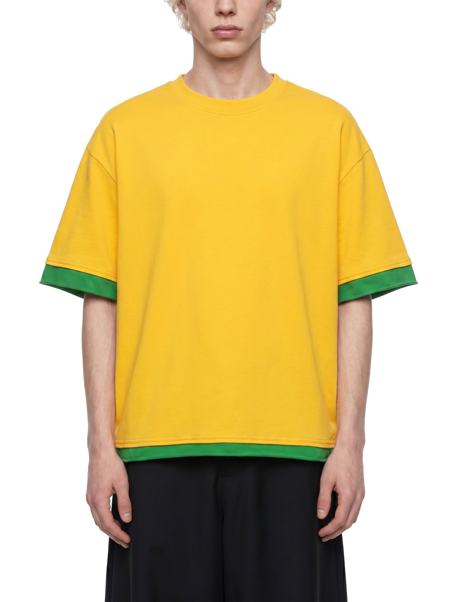 Boxy Color Block T-Shirt | カラーブロック 短丈Tシャツ