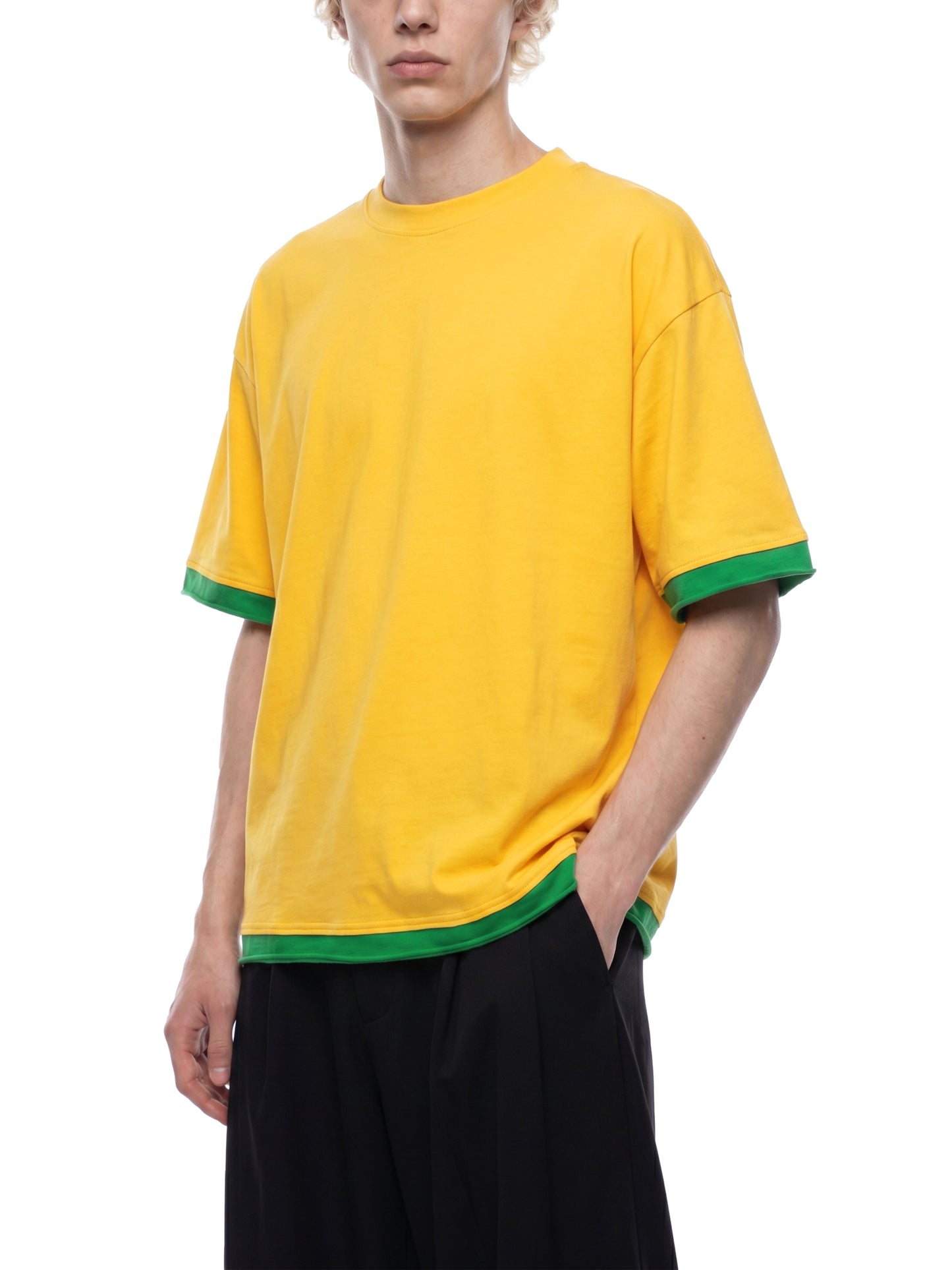 Boxy Color Block T-Shirt | カラーブロック 短丈Tシャツ