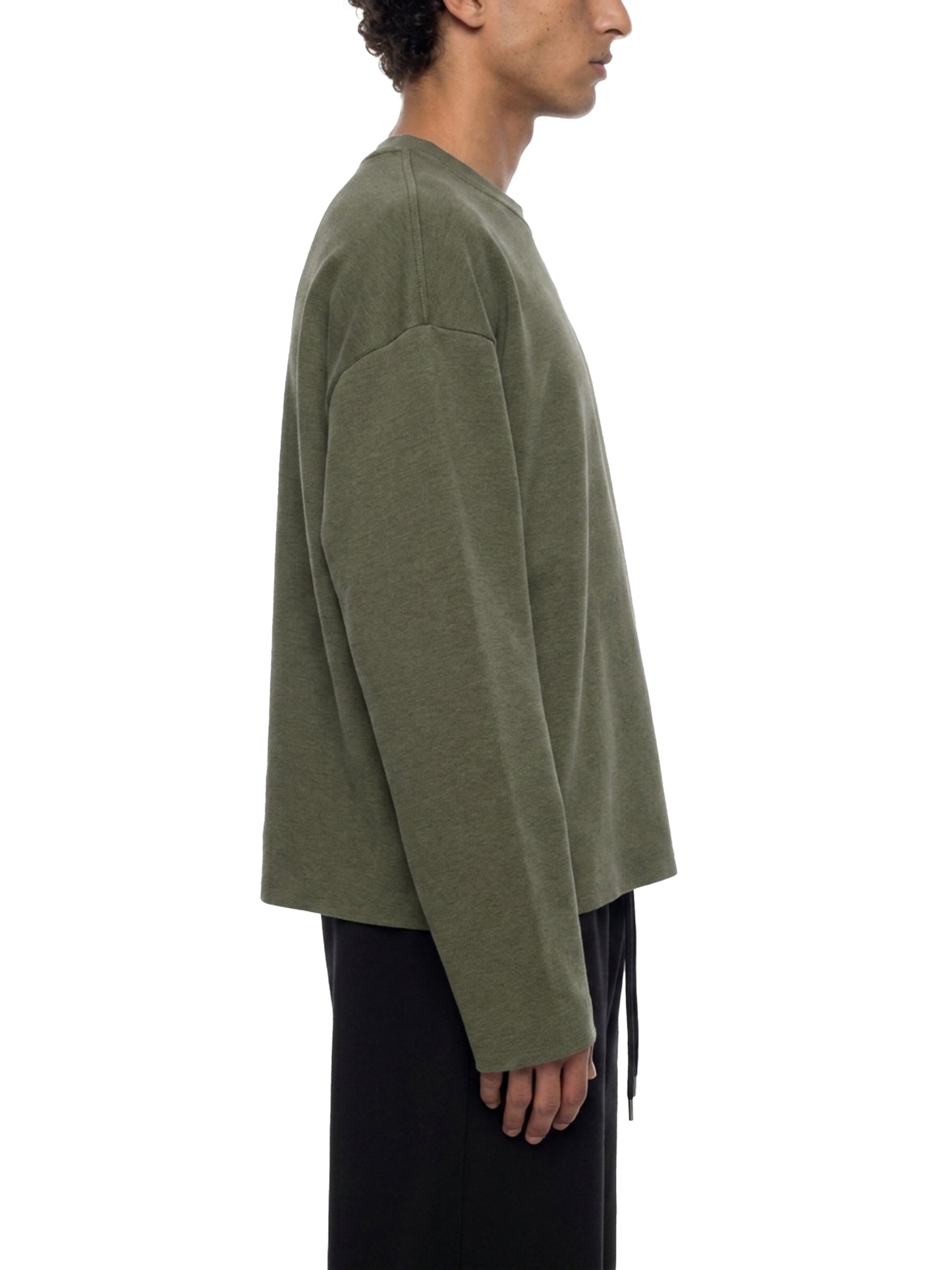 Vintage Wash Boxy Waffle Raw Edge T-Shirt | ヴィンテージウォッシュ ワッフル L/S Tシャツ