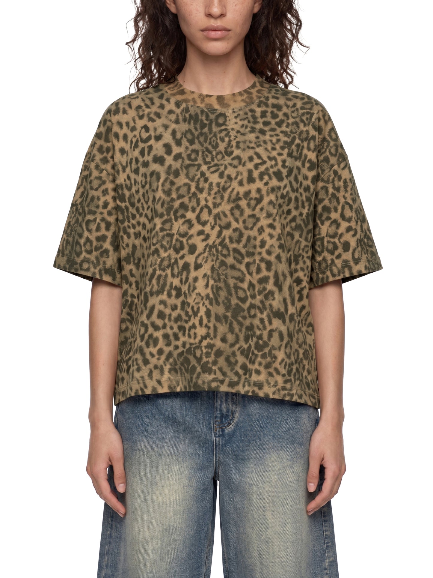 Leopard Print Boxy T-Shirt TYPE2 | レオパード 短丈Tシャツ TYPE2